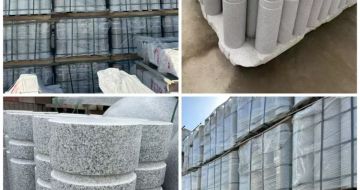 淮安 芝麻白花岗岩挡车柱、隔离柱多少钱