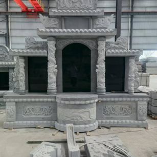 淮安 芝麻灰高档墓碑，土墓，可定制