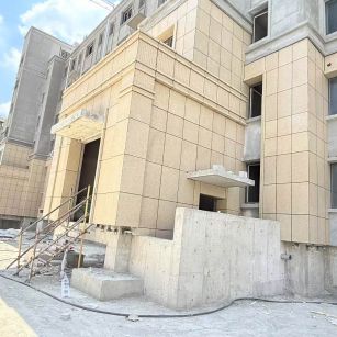 淮安 黄金麻干挂，工地实拍