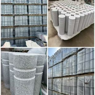 淮安 芝麻白花岗岩挡车柱、隔离柱多少钱