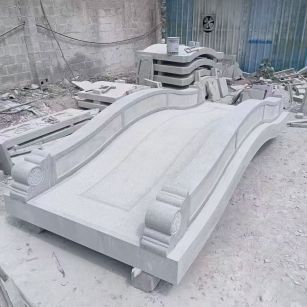 淮安 芝麻灰花岗岩园林景观 小石桥