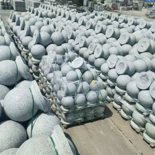 淮安 花岗岩实心圆球，石球，挡车球，挡车石，车止石，路障石。