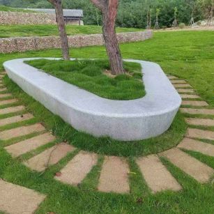 淮安 芝麻白光面整石坐凳