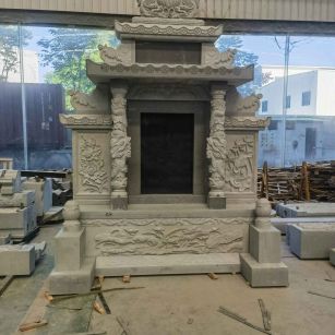 淮安 芝麻灰高档墓碑、土墓，一套也支持定做