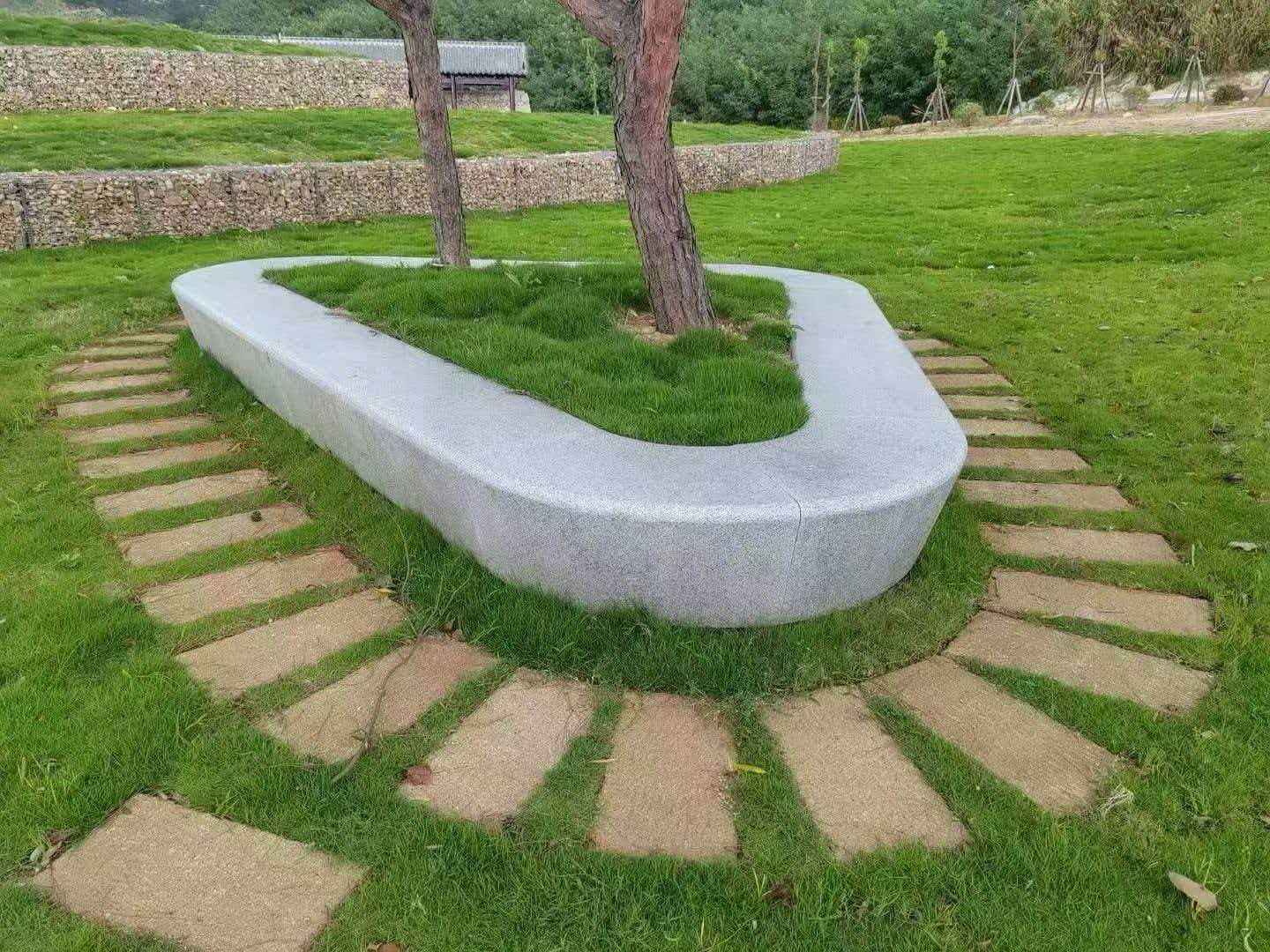 淮安 芝麻白光面整石坐凳