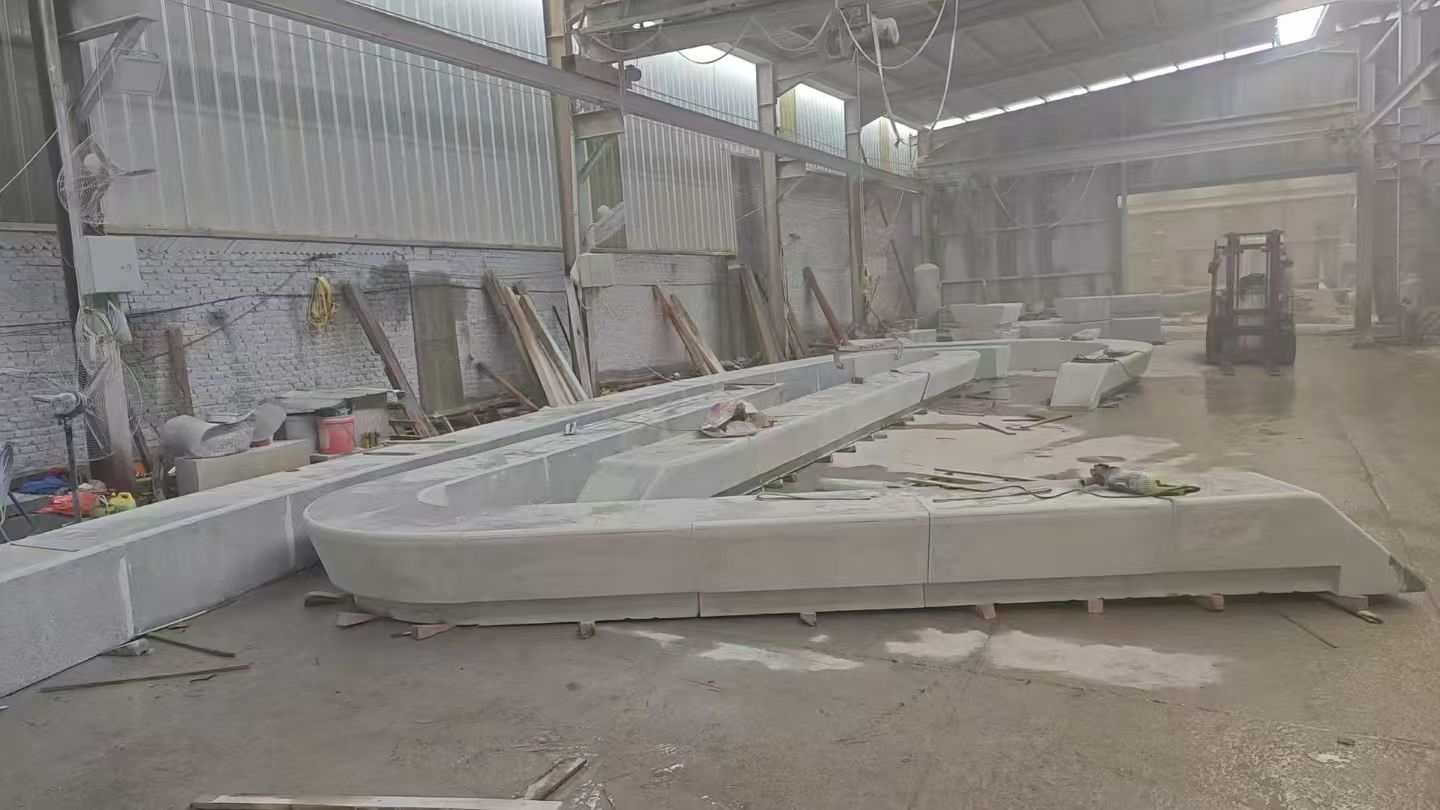 淮安 花岗岩整石坐凳拼装