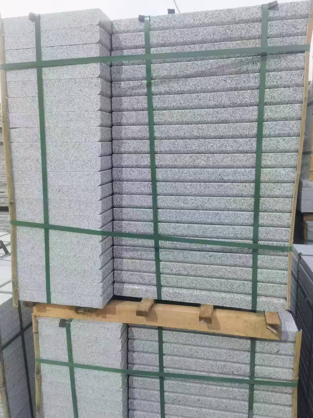 淮安 5公分芝麻白，倒斜角，室外楼梯踏步