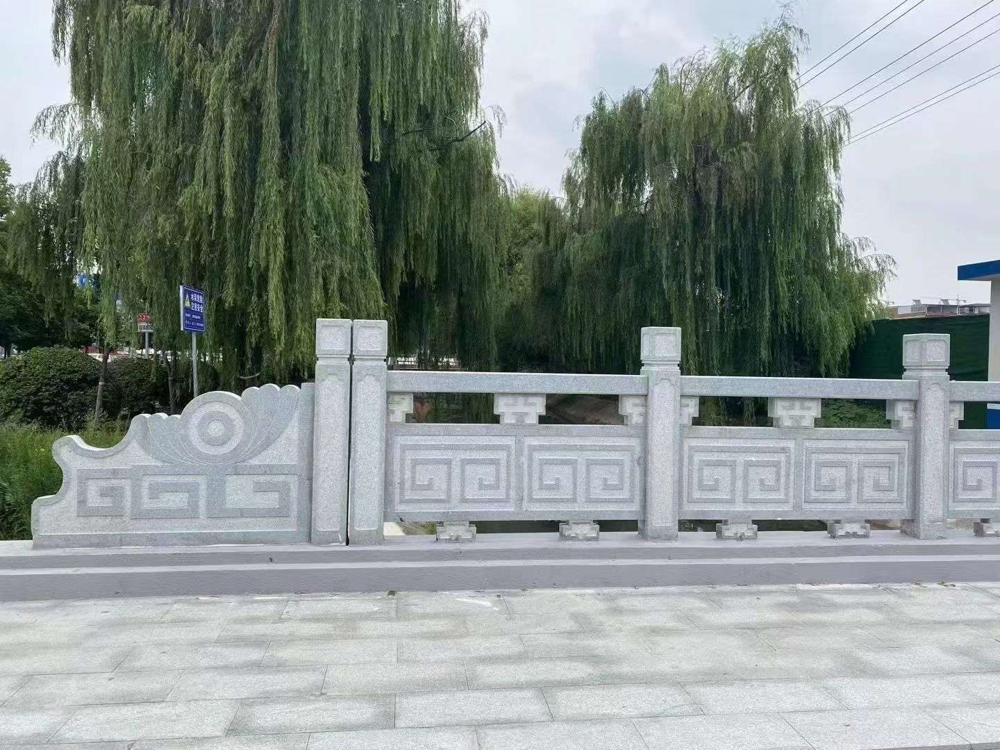 淮安 芝麻灰桥栏杆、河道栏杆安装效果